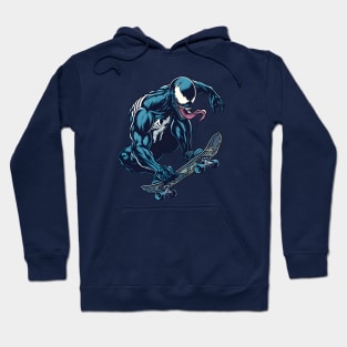 Unleash the Edge: Captivating Anti-Hero Skateboard Art Prints for a Modern and Rebellious Ride! Hoodie